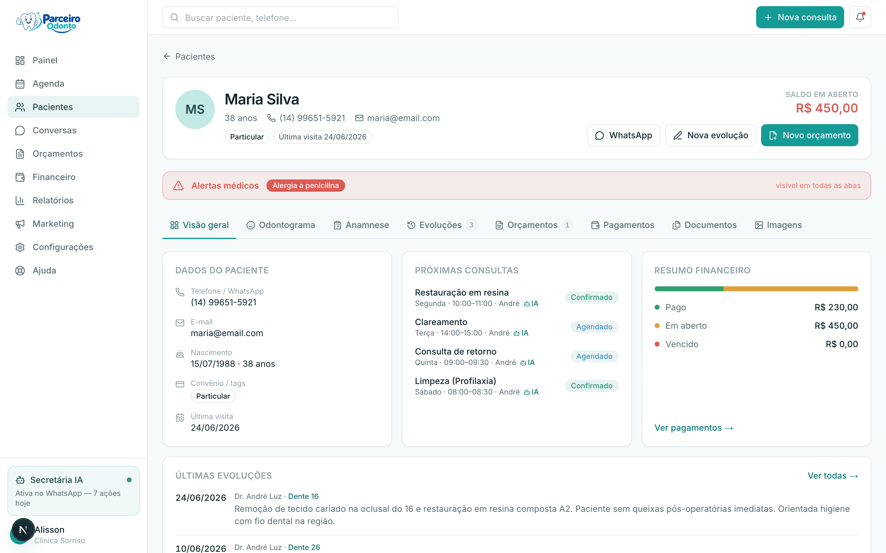 Prontuário do Parceiro Odonto — A ficha completa antes do paciente sentar